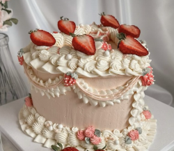 The image for Vintage Heart Cake Class